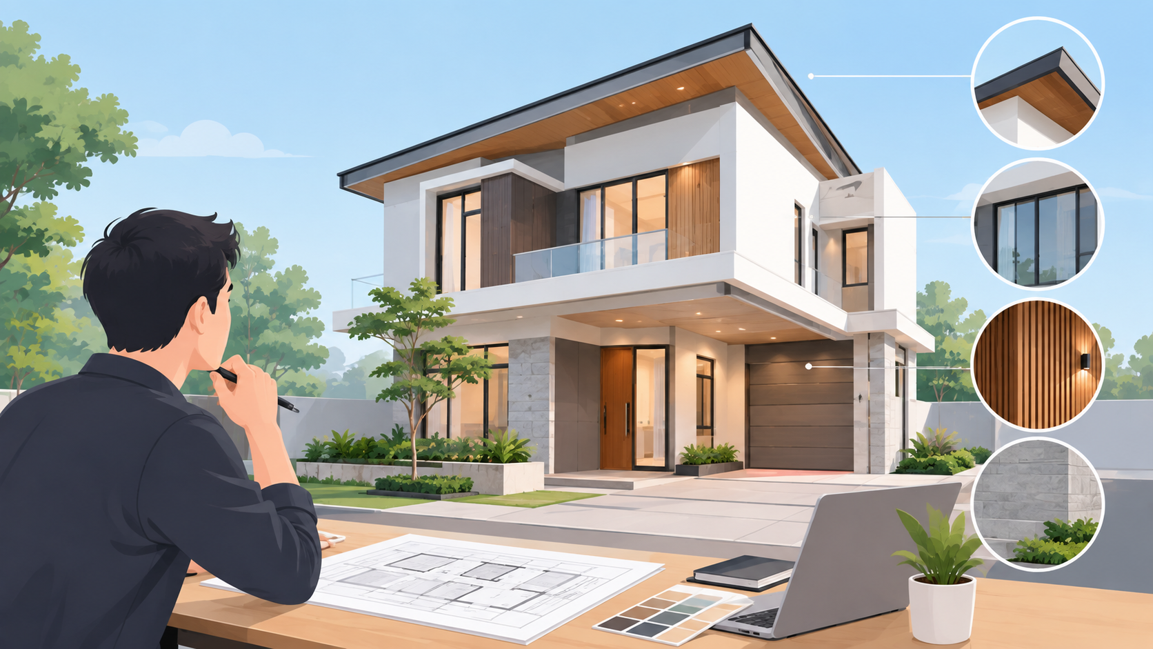 Arsitektur Rumah Konsep Tropis Modern